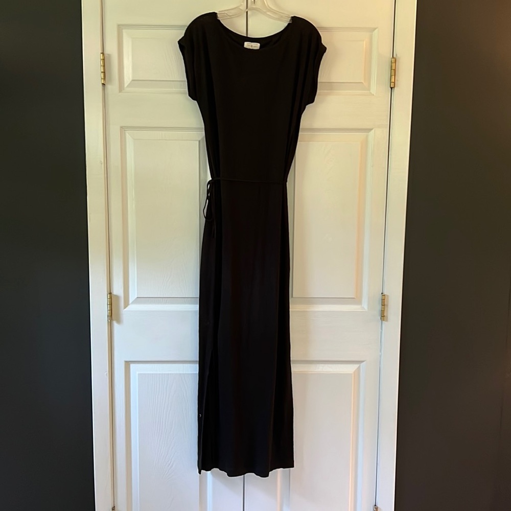 Black maxi dress